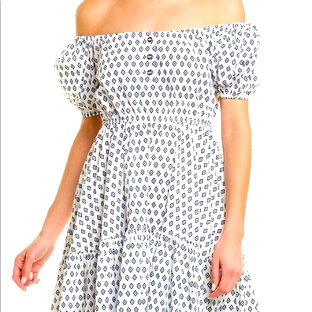 Caroline Constas off the shoulder high low dress size xs